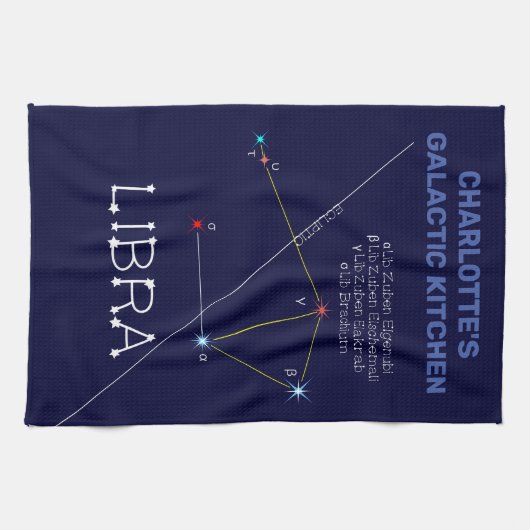 Zodiac Constellation Libra Geschirrtuch (Horizontal)