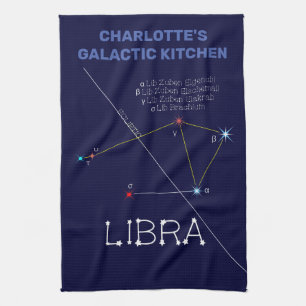 Zodiac Constellation Libra Geschirrtuch
