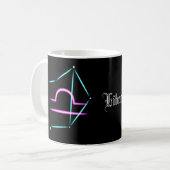 Zodiac Constellation Libra Kaffee Tasse (Vorderseite Links)