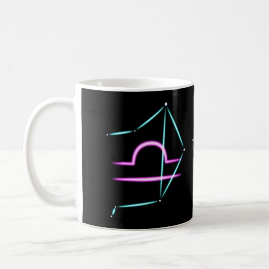 Zodiac Constellation Libra Kaffee Tasse (Links)