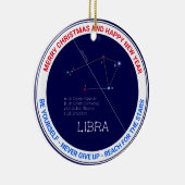 Zodiac Constellation Libra Keramik Ornament (Rechts)
