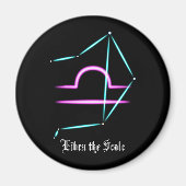 Zodiac Constellation Libra Magnet (Vorne)