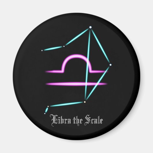 Zodiac Constellation Libra Magnet (Vorne)