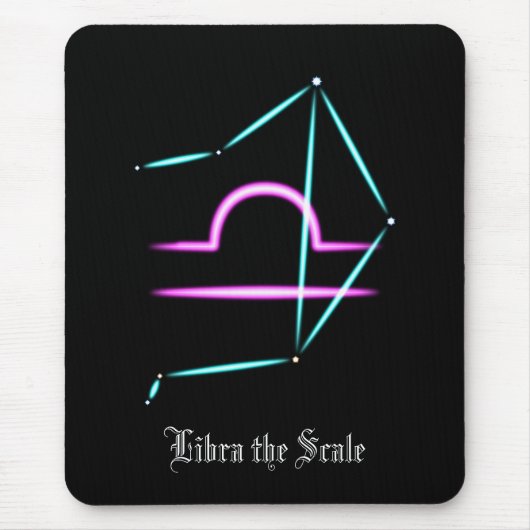 Zodiac Constellation Libra Mouse Pad Mousepad (Vorne)