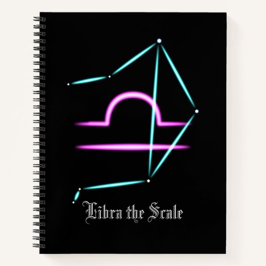 Zodiac Constellation Libra-Notebook Notizblock (Vorderseite)