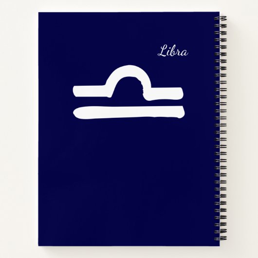 Zodiac Constellation Libra Notizblock (Rückseite)