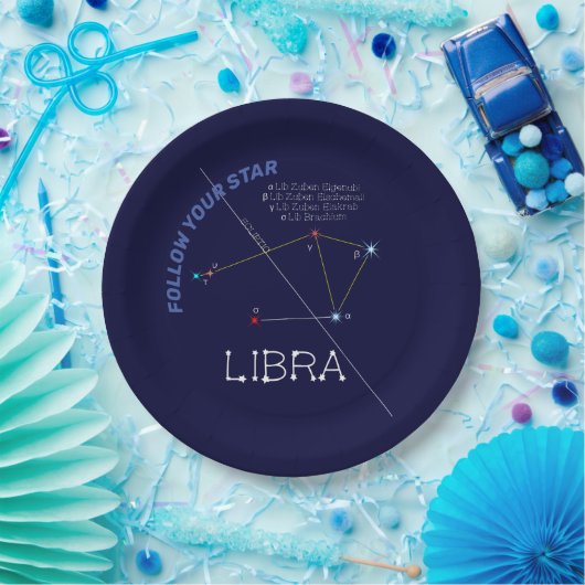 Zodiac Constellation Libra Pappteller (Party)