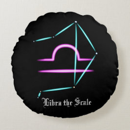 Zodiac Constellation Libra Rundkissen Rundes Kissen