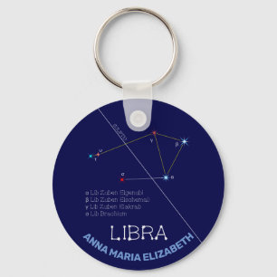 Zodiac Constellation Libra Schlüsselanhänger