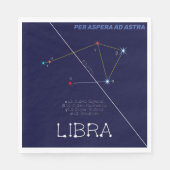 Zodiac Constellation Libra Serviette (Vorderseite)