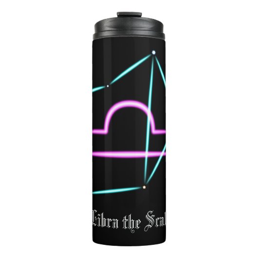 Zodiac Constellation Libra Thermal Tumbler Thermosbecher (Vorderseite)