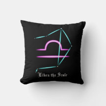 Zodiac Constellation Libra Throw Kissen