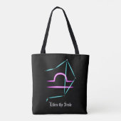 Zodiac Constellation Libra Tote Bag Tasche (Rückseite)
