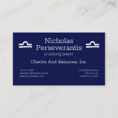 Zodiac Constellation Libra Visitenkarte (Rückseite)