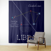 Zodiac Constellation Libra Wandteppich (Beispiel)