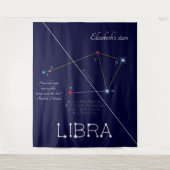Zodiac Constellation Libra Wandteppich (Vorderseite)