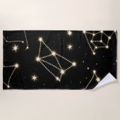 Zodiac Constellation Mustertuch Strandtuch (Vorderseite)