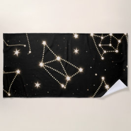 Zodiac Constellation Mustertuch Strandtuch