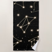 Zodiac Constellation Mustertuch Strandtuch (Vorderseite)