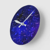 Zodiac Constellation Night Sky Acrylic Wall Clock Runde Wanduhr (Winkel)