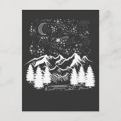 Zodiac Constellation Night Stars Mountains Postkarte (Vorderseite)