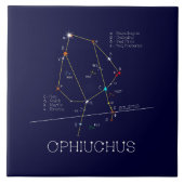Zodiac Constellation Ophiuchus Fliese (Vorderseite)