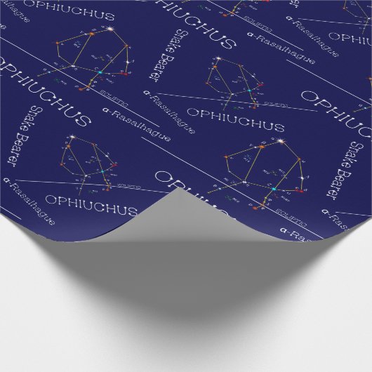 Zodiac Constellation Ophiuchus Geschenkpapier (Ecke)