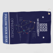 Zodiac Constellation Ophiuchus Golfhandtuch (Horizontal)