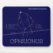 Zodiac Constellation Ophiuchus Mousepad (Vorne)