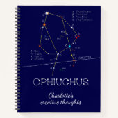 Zodiac Constellation Ophiuchus Notizblock (Vorderseite)