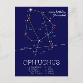 Zodiac Constellation Ophiuchus Postkarte