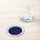 Zodiac Constellation Ophiuchus Runder Pappuntersetzer (Vor Ort)