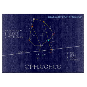 Zodiac Constellation Ophiuchus Schneidebrett