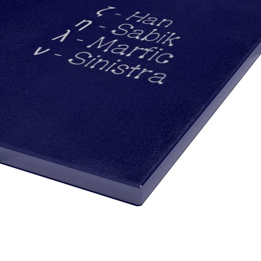 Zodiac Constellation Ophiuchus Schneidebrett (Ecke)