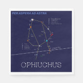 Zodiac Constellation Ophiuchus Serviette (Vorderseite)
