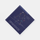 Zodiac Constellation Ophiuchus Serviette (Ecke)