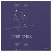 Zodiac Constellation Ophiuchus Stoff (Nahaufnahme)