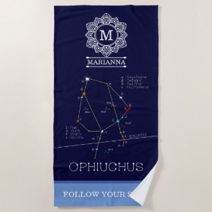 Zodiac Constellation Ophiuchus Strandtuch
