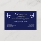 Zodiac Constellation Ophiuchus Visitenkarte (Rückseite)