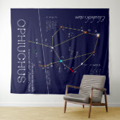 Zodiac Constellation Ophiuchus Wandteppich (Beispiel (Horizontal))