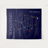 Zodiac Constellation Ophiuchus Wandteppich (Vorderseite (Horizontal))