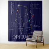 Zodiac Constellation Ophiuchus Wandteppich (Beispiel)