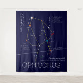 Zodiac Constellation Ophiuchus Wandteppich (Vorderseite)