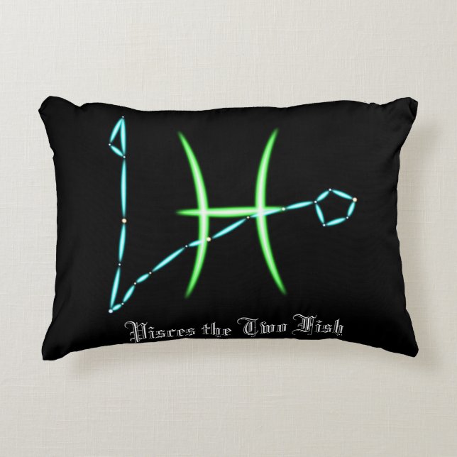 Zodiac Constellation Pisces Accent Pillow Dekokissen (Vorderseite)