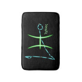 Zodiac Constellation Pisces Bath Mat Badematte (Vorderseite Vertikal)