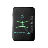 Zodiac Constellation Pisces Bath Mat Badematte (Vorderseite Vertikal)