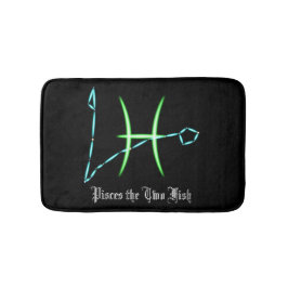 Zodiac Constellation Pisces Bath Mat Badematte