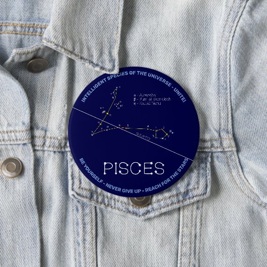 Zodiac Constellation Pisces Button (Beispiel)