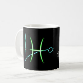 Zodiac Constellation Pisces Coffee Tasse