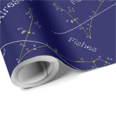 Zodiac Constellation Pisces Geschenkpapier (Rolleneckpunkt)